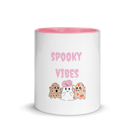 PINK Spooky Vibes w/ghost Mug